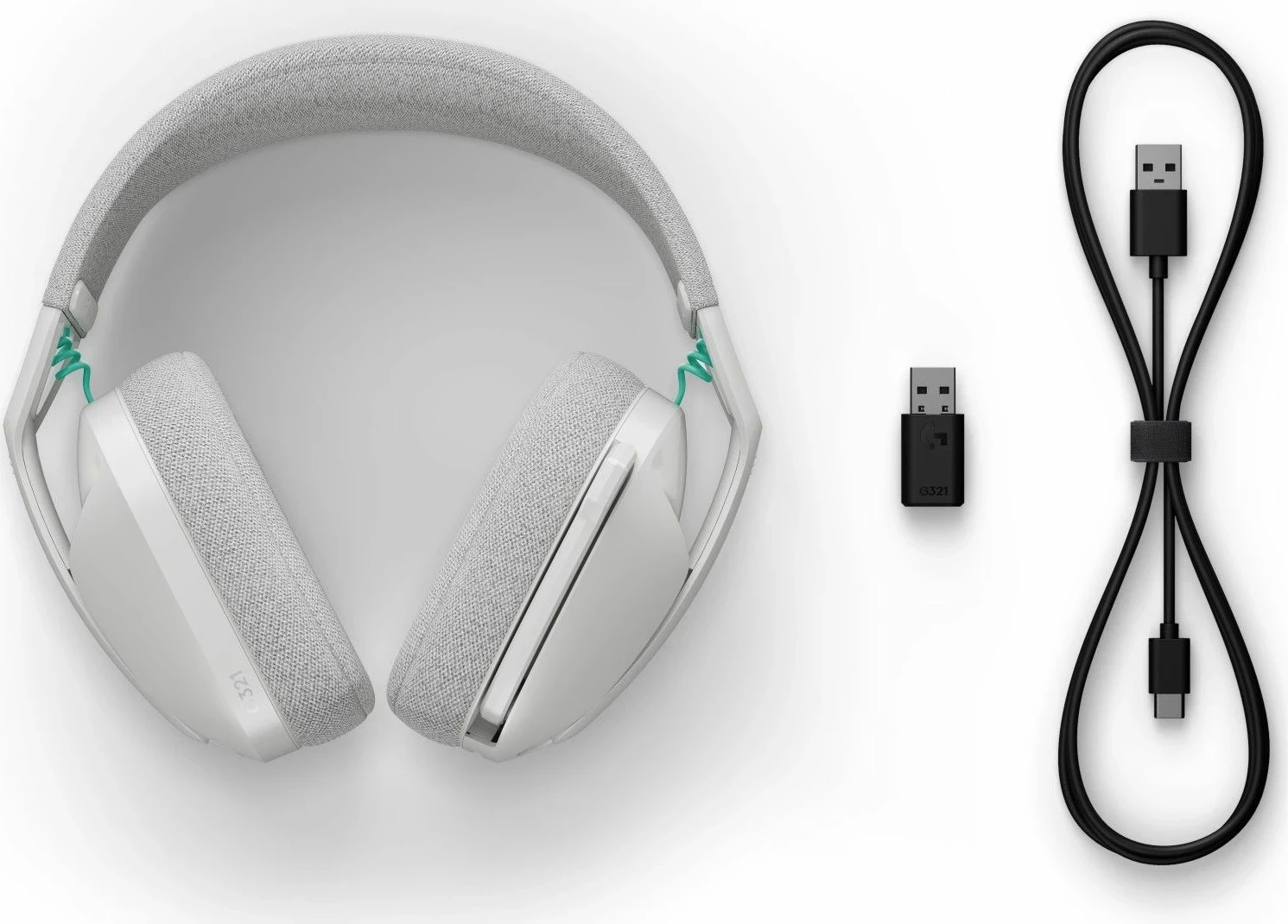 Kufje Logitech G321, wireless, Bluetooth, të bardha