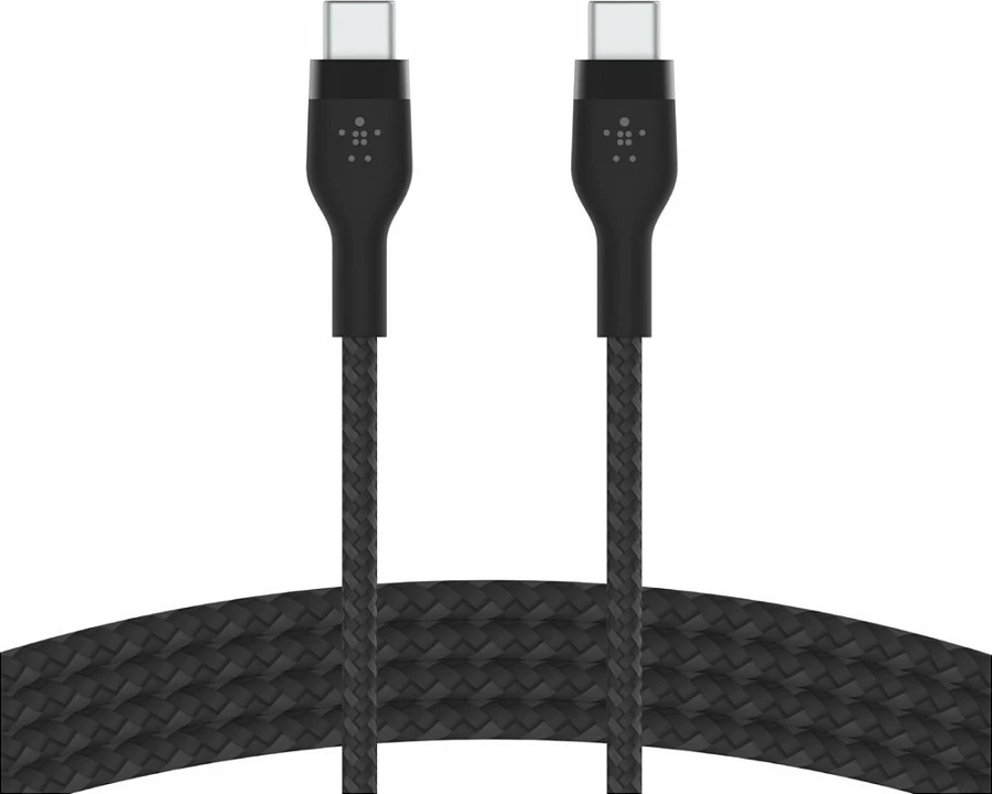 Kabllo karikimi Belkin BOOST↑CHARGE PRO Flex, USB-C në USB-C, 2 m, USB PD, e zezë