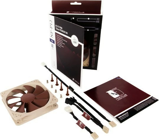 Ftohës Noctua NF-P12 PWM, 12cm, i bardhë 