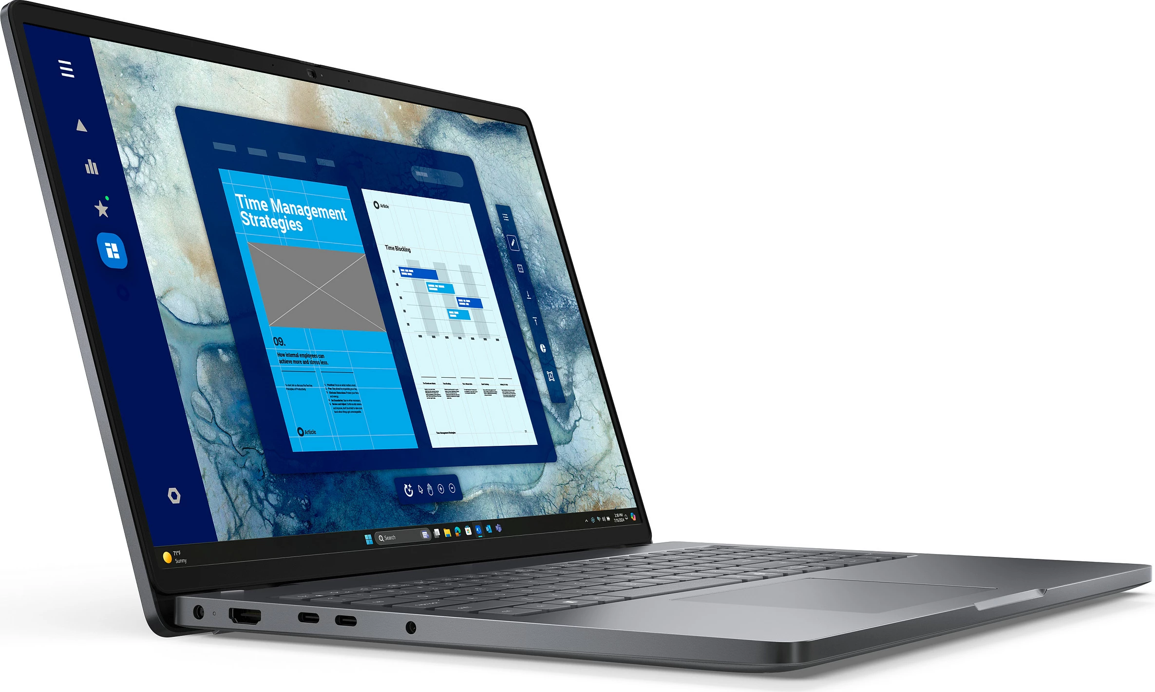 Laptop Dell Pro 16 PC16250, Core Ultra 5 225U, 16GB RAM, 512GB SSD, 16" 1920x1200, Windows 11 Pro, Magnetite