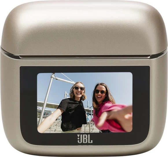 Kufje JBL Tour Pro 3 TWS, Bluetooth, ANC, Smart Charging Case me ekran prekje, Spatial 360, Hi-Res, Latte