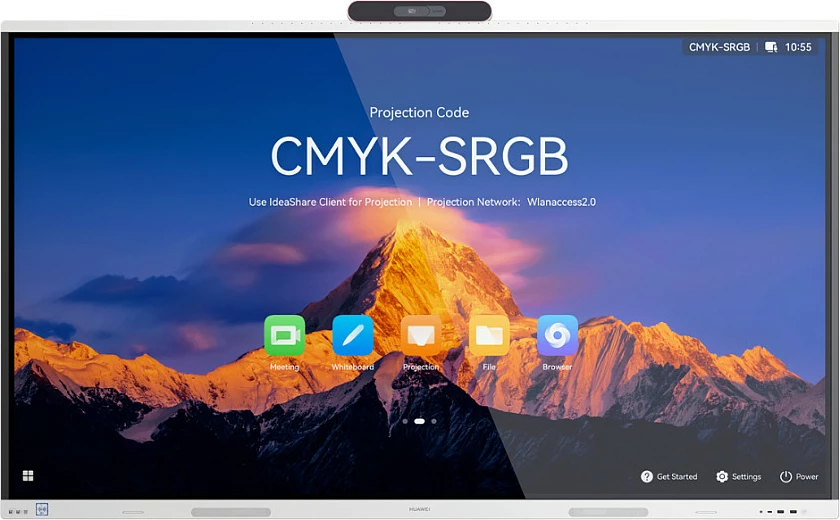 Ekran interaktiv konferencash HUAWEI IdeaHub S3 IHS3-86SA, 86", 4K, Touch, Wi‑Fi 6, Jade White