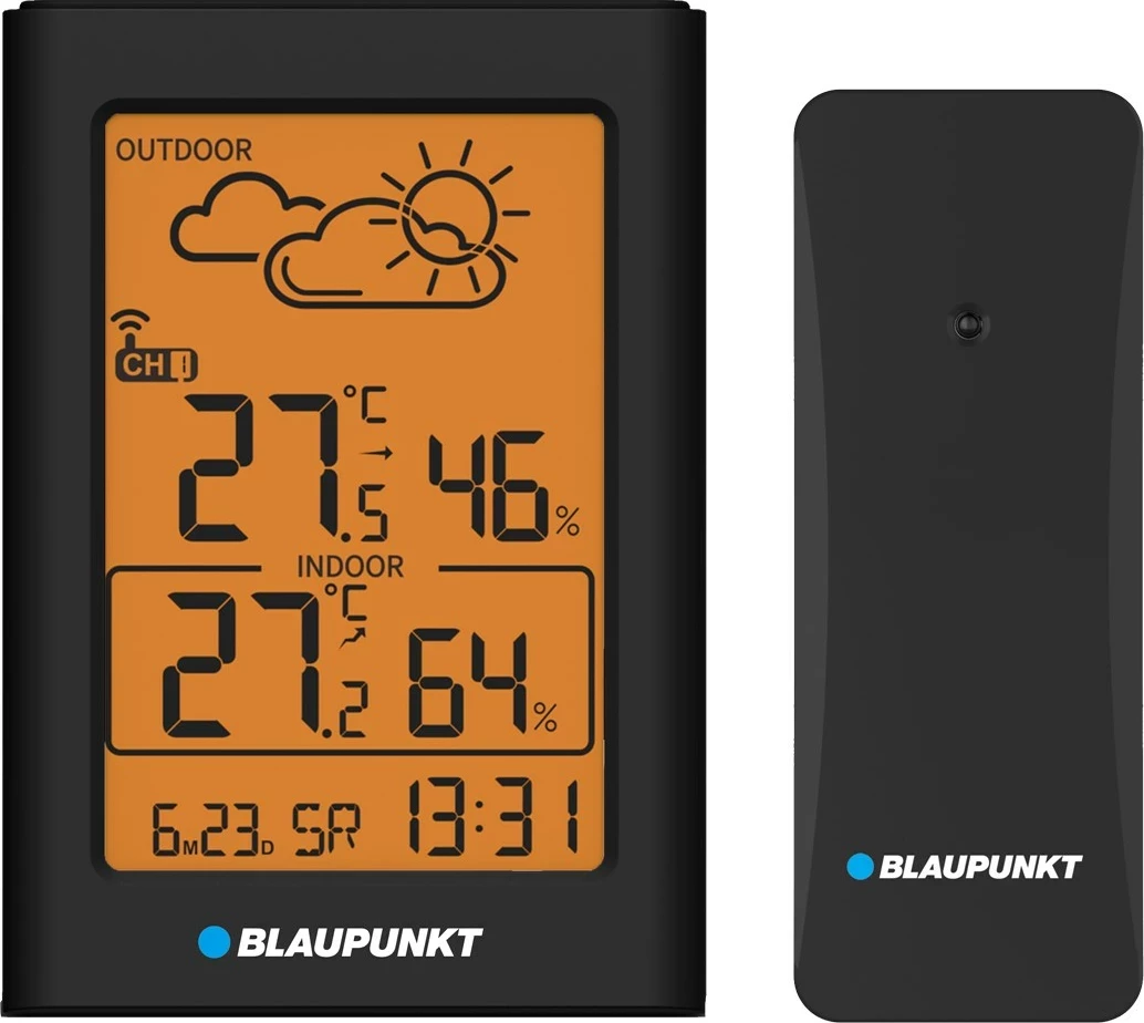 Stacion moti Blaupunkt WS15BK, me ekran LCD, zi