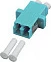 Adapter fibër optike EFB Elektronik 53357.31, LC Duplex OM3 multimode, aqua