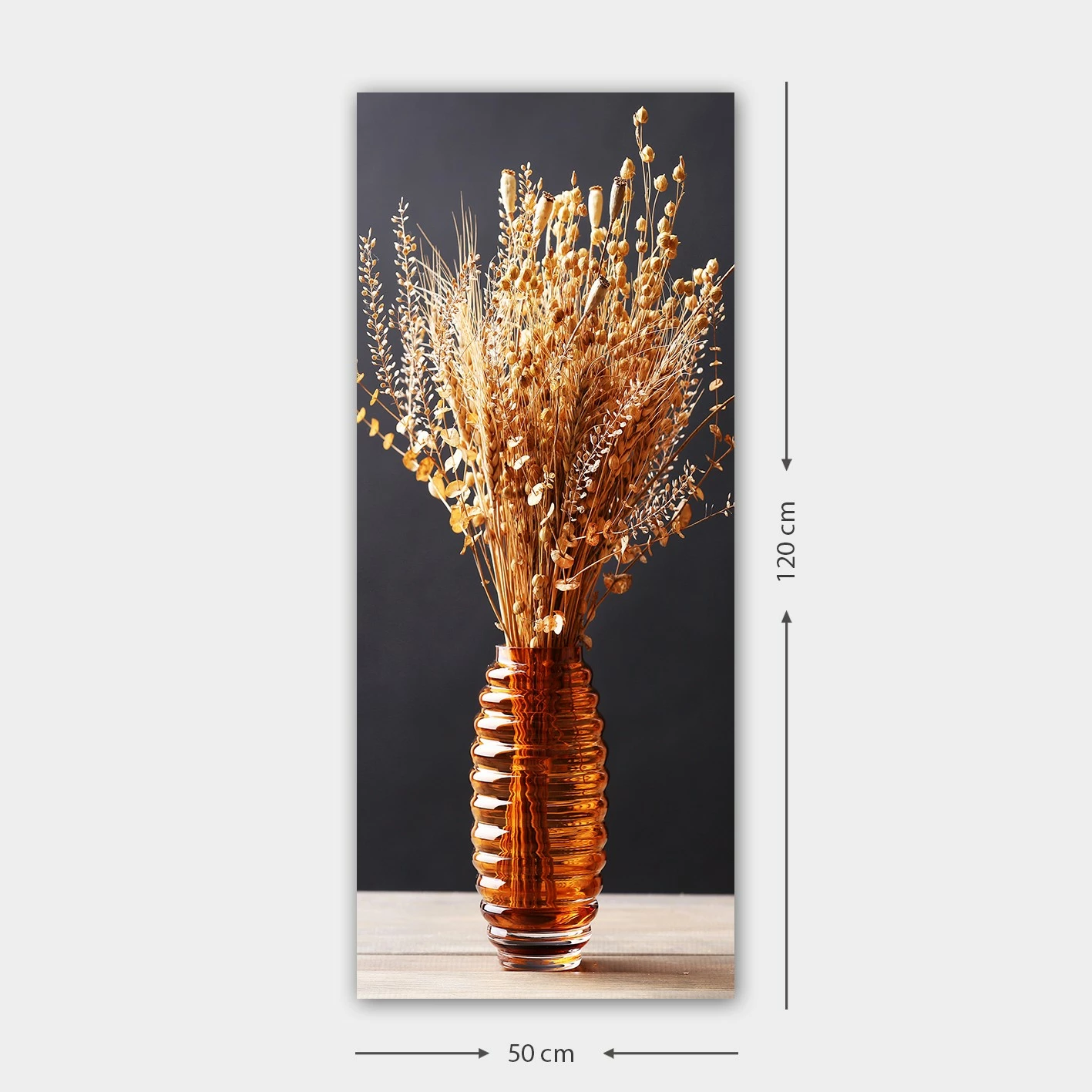 Pikturë dekorative në kanavacë, shumëngjyrëshe, DKY4248310130_50120, 50x120cm