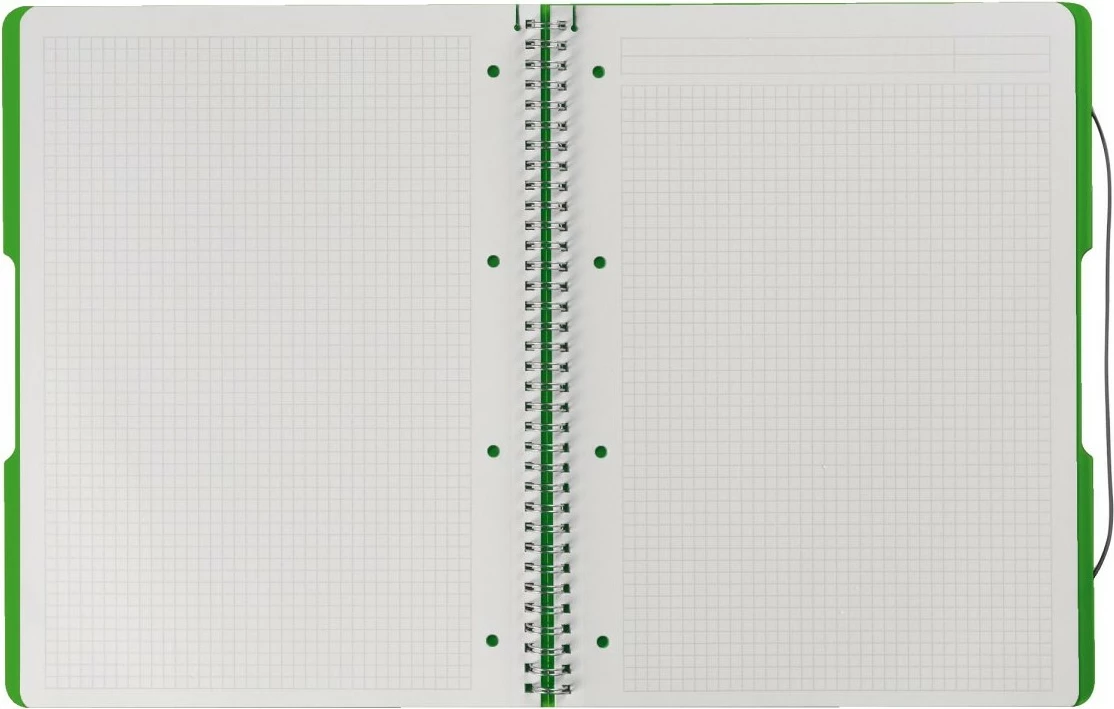 Bllok spiralë herlitz 11293099, A4, 80 fletë, 80 g/m², ngjyrë gjelbër