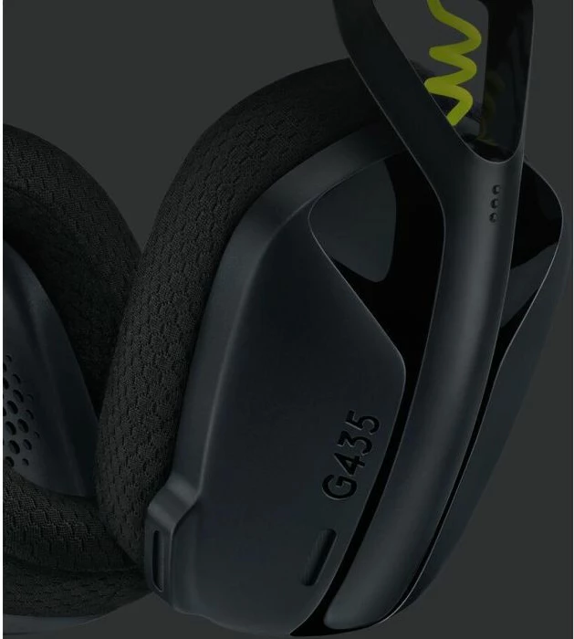 Kufje gaming Logitech G435 LIGHTSPEED + Bluetooth, 18h bateri, me mikrofon të integrum, të zeza