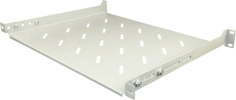 Raft fiks ALANTEC për kabinete 19", 1U, 350mm, Gri