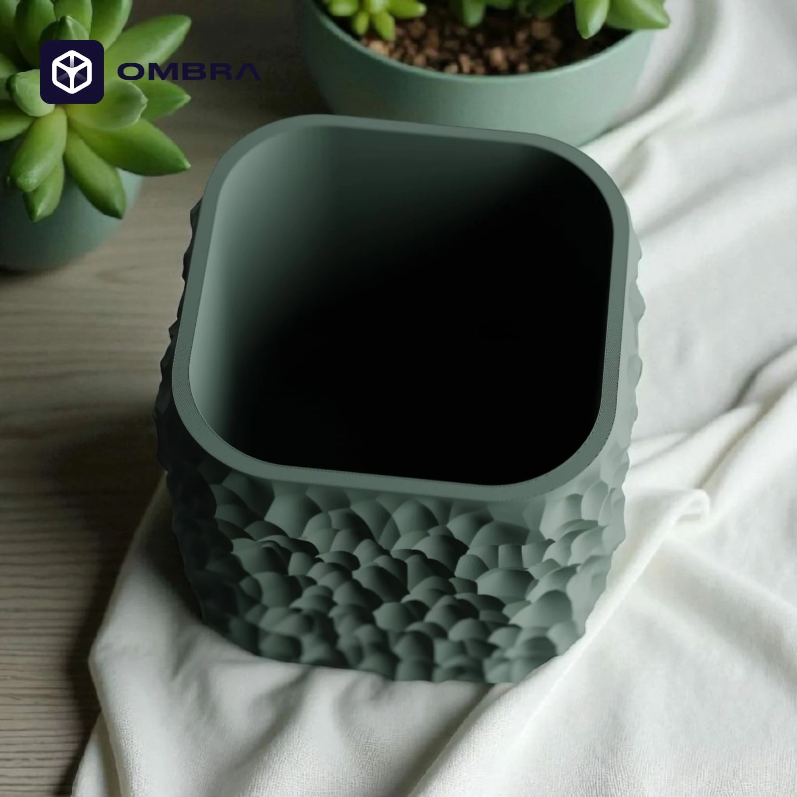 Vazo dekorative Plant Pot TerraForma, Madhësia S, e gjelbërt