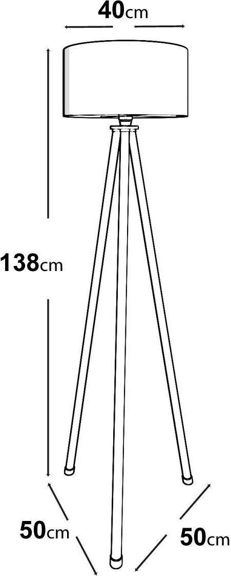 Llambë dyshemeje Opviq, KS-11105, ngjyrë gri dhe kafe
