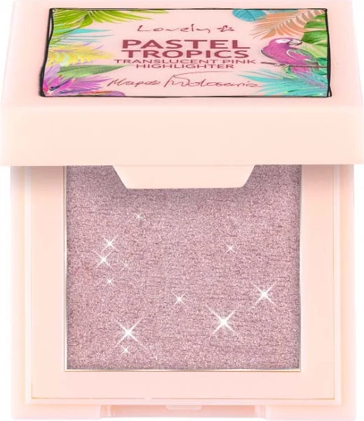Shkëlqim për fytyrë Lovely PASTEL TROPICS, 02 Pink