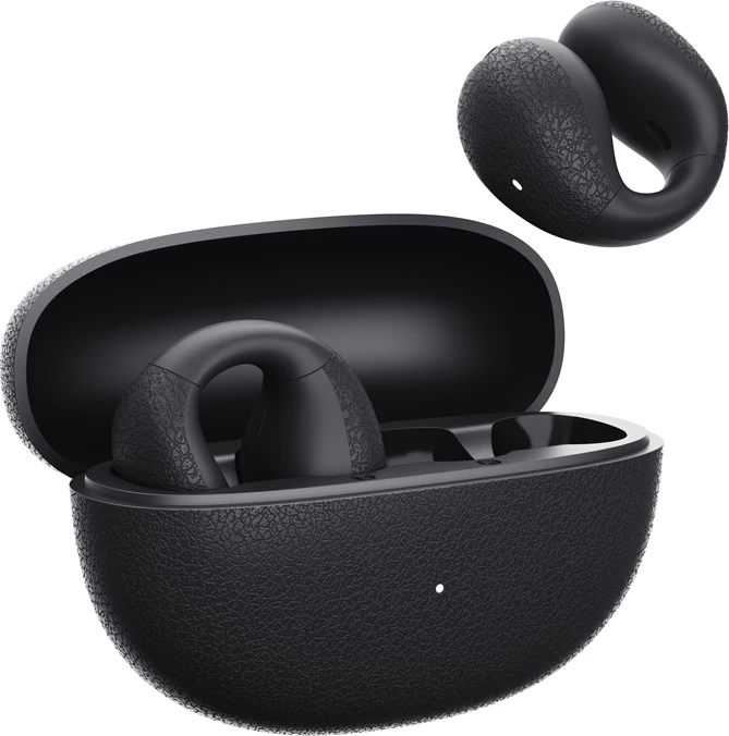 Kufje QCY Crossky C10, pa tela, Bluetooth 5.4, me mikrofon, të zeza, me kuti karikimi