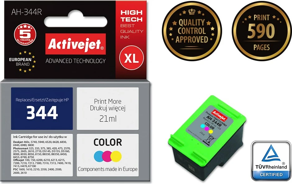 Ngjyrë zëvëndësuese Activejet AH-344R për printer HP 344 C9363EE