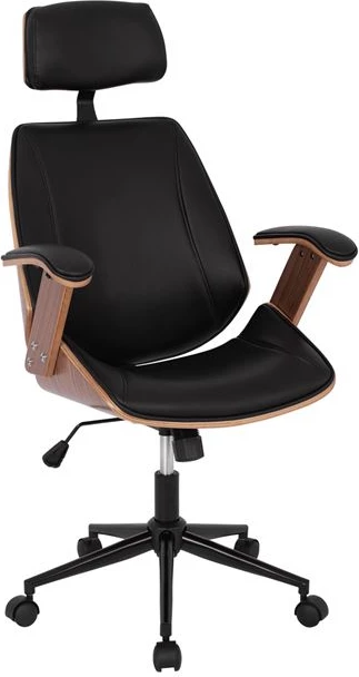 Karrige për zyre Superior Pro FH1109.01, e zezë/dru