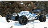Buggy RC AMEWI Blade 4WD 1:10 RTR, 2.4GHz, bateri 2000mAh, bardhë/blu