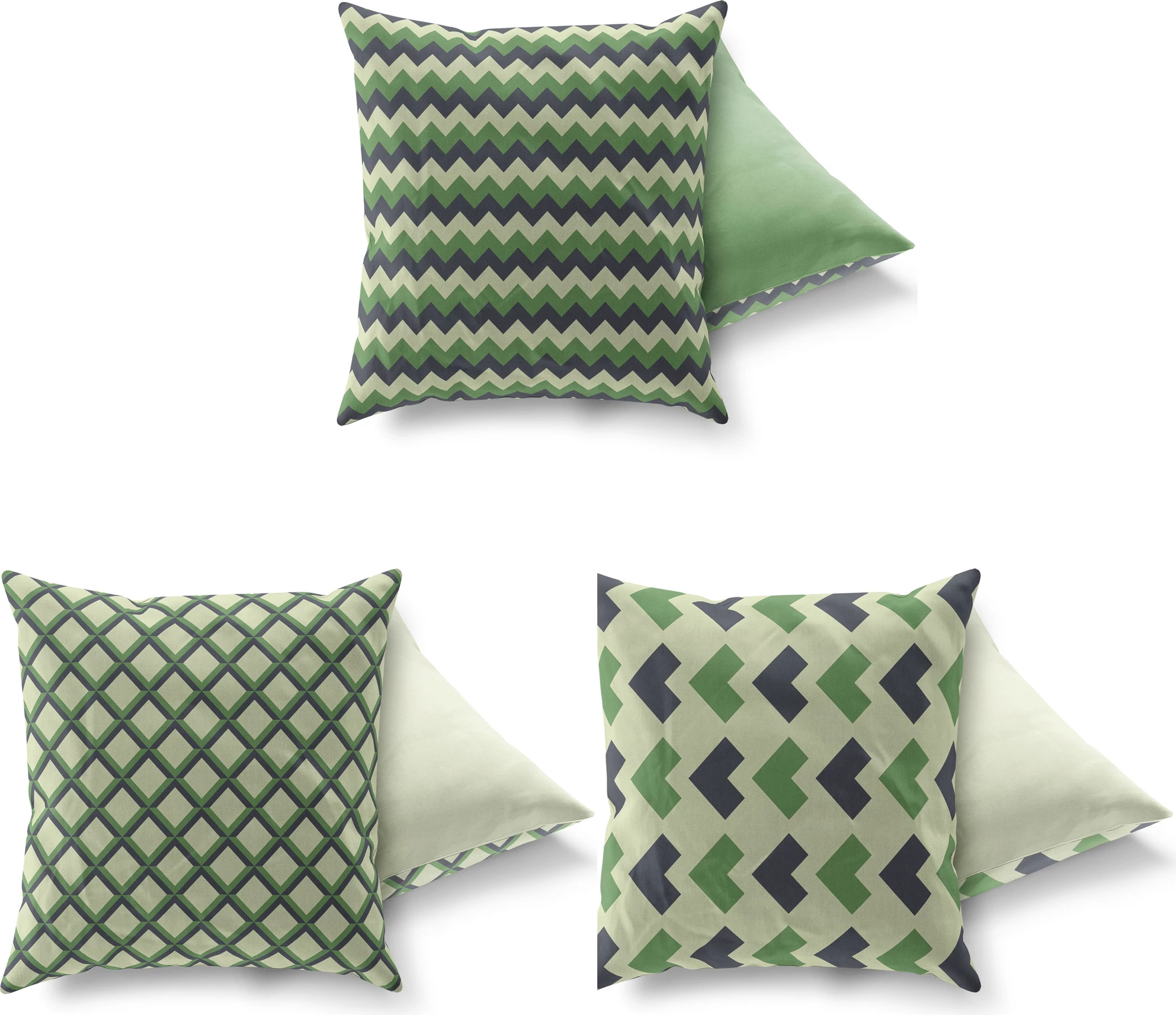 Set jastëkësh dekorativ (3 copë), shumëngjyrësh, AC-4380-4374-4382