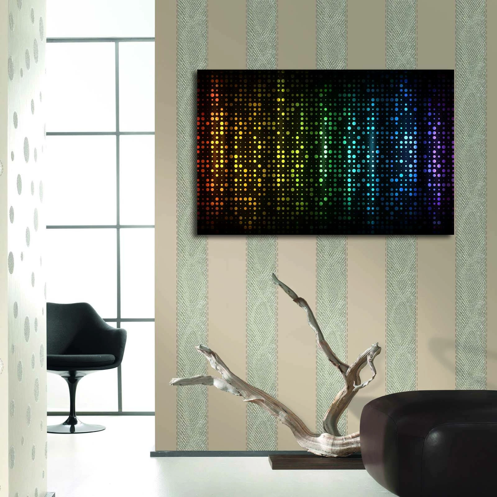 Pikturë dekorative me drita LED, shumëngjyrëshe, 45x70cm, 4570İACT-37