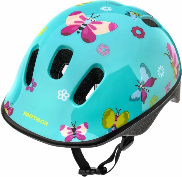 Helmetë biçiklete për fëmijë Meteor, butterflies [Madhësia: Standarde]