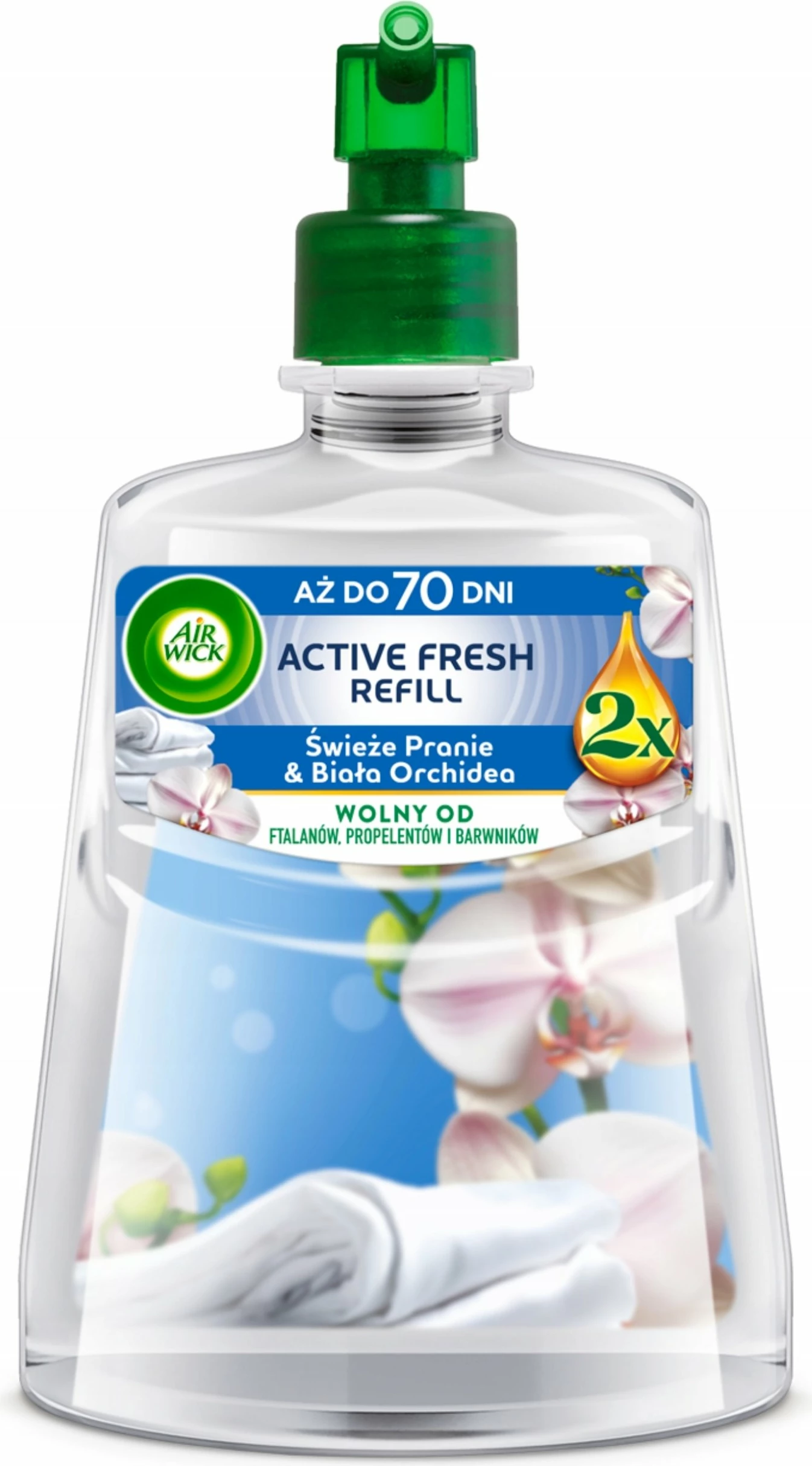 Rimbushje aromatizuesi automatik Air Wick Active Fresh Fresh Laundry & White Orchid 228 ml