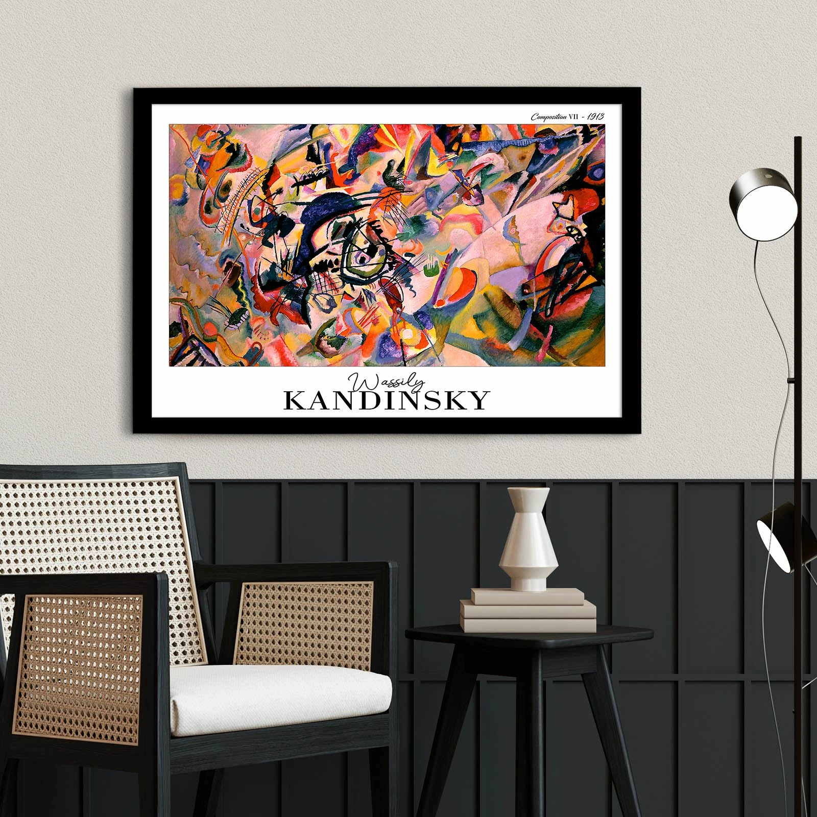 Pikturë dekorative me kornizë, Wallity, 4262SYHKANDINSKY-003