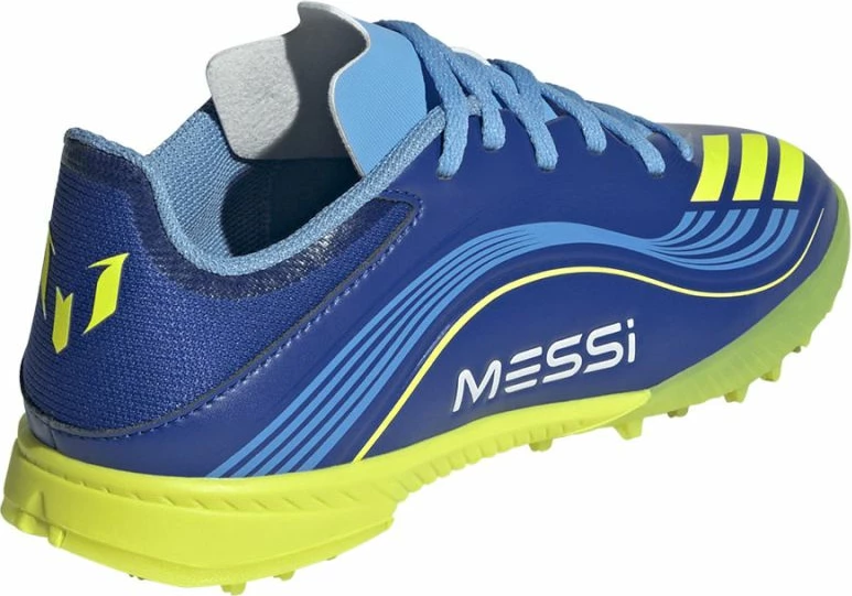 Atlete futbolli për fëmijë adidas F50 Messi, të kaltra [Madhësia: 37 1/3]