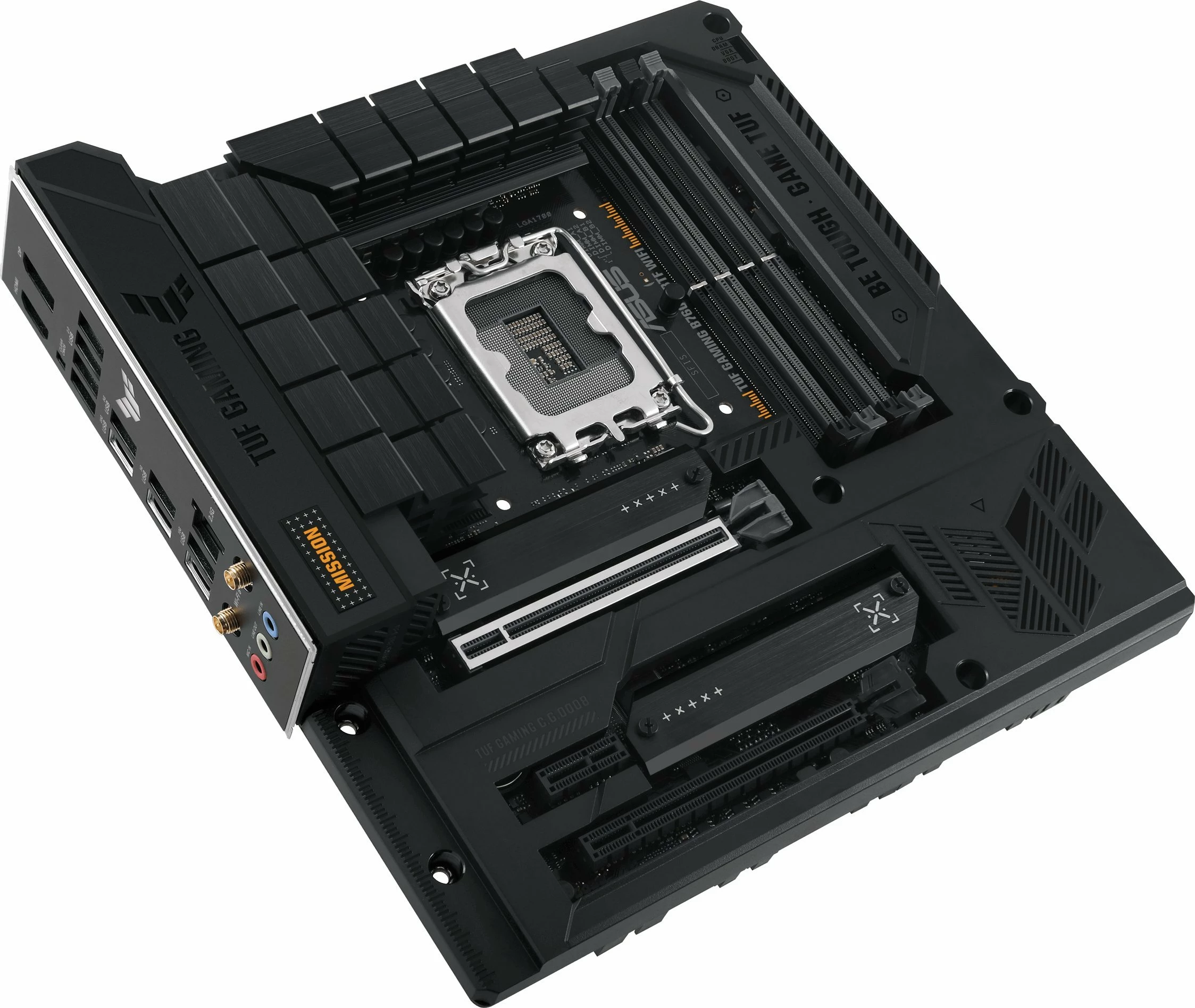 Pllakë amë Asus TUF GAMING B760M-BTF WIFI, Micro-ATX, WiFi 6, DDR5, e zezë