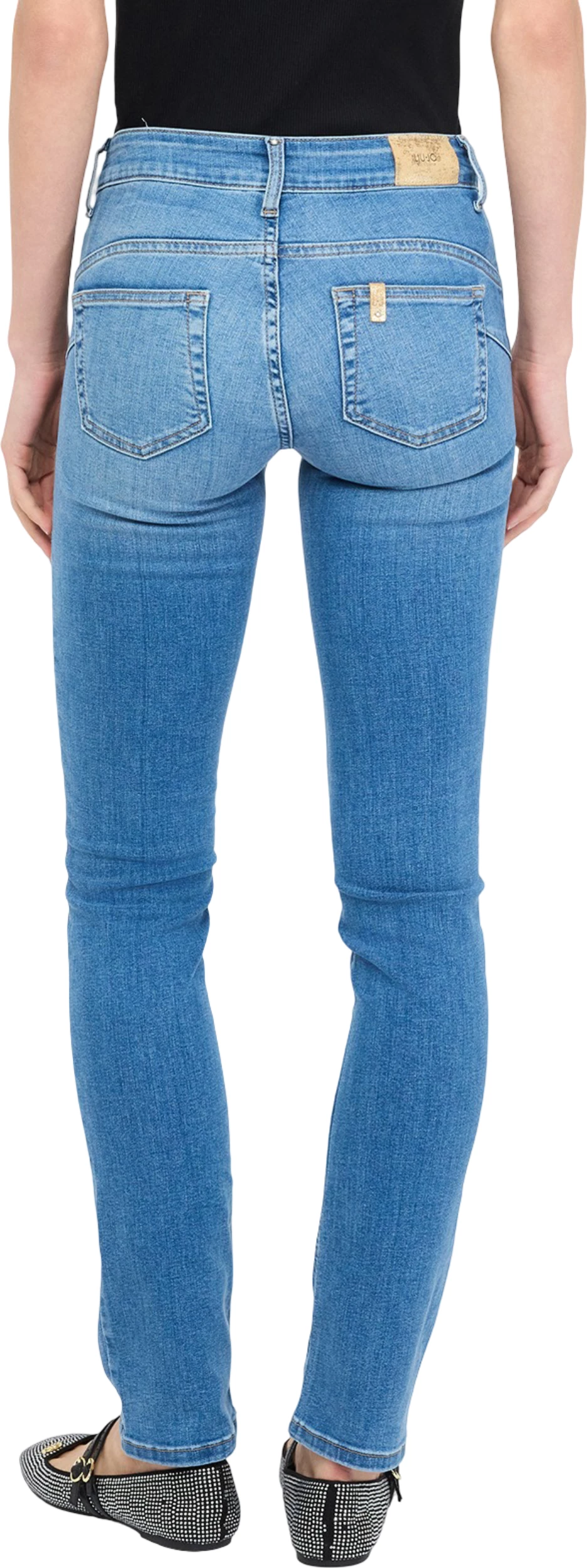 Xhinse slim për femra Liu Jo B.UP Magnetic Reg.W. UXX028 D4186, denim e çelët [Madhësia: W31 L32]