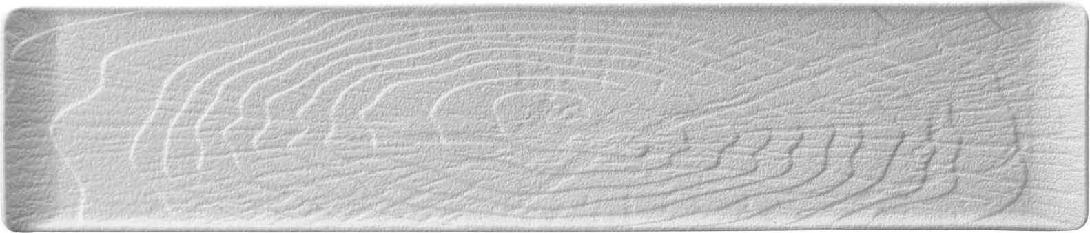 Pjatë drejtkëndore Fine Dine Nordic 468x100 mm porcelan, e bardhë, set 3 copë