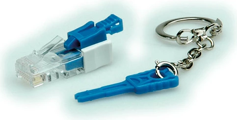 Bllokues porte RJ45 ROLINE me çelës, transparent