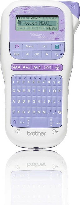 Printer etiketash Brother PT-H200, QWERTY, TZe, 180x180 DPI, bardhë/kaltër