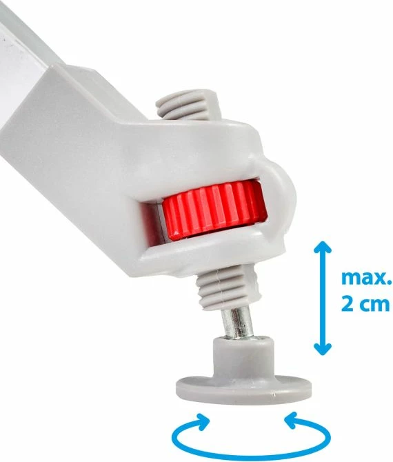 tavolinë palosëse kampingu BRUNNER Silver Gapless Level 6 0406077N 140x81x70cm me nivelues, alumin, çantë transporti, argjendtë