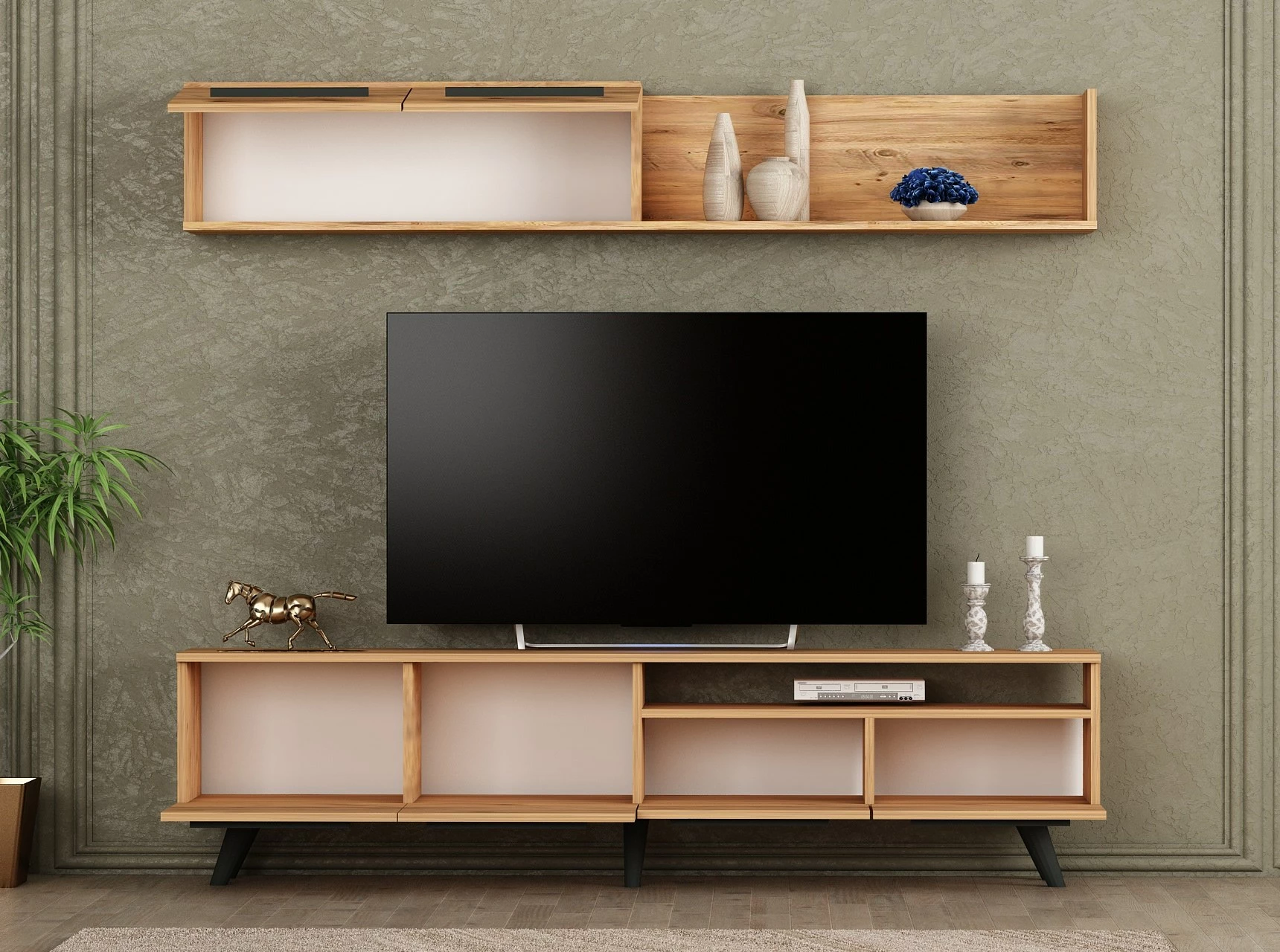 Komodë TV Hanah Home, Mono, ngjyrë Atlantic Pine