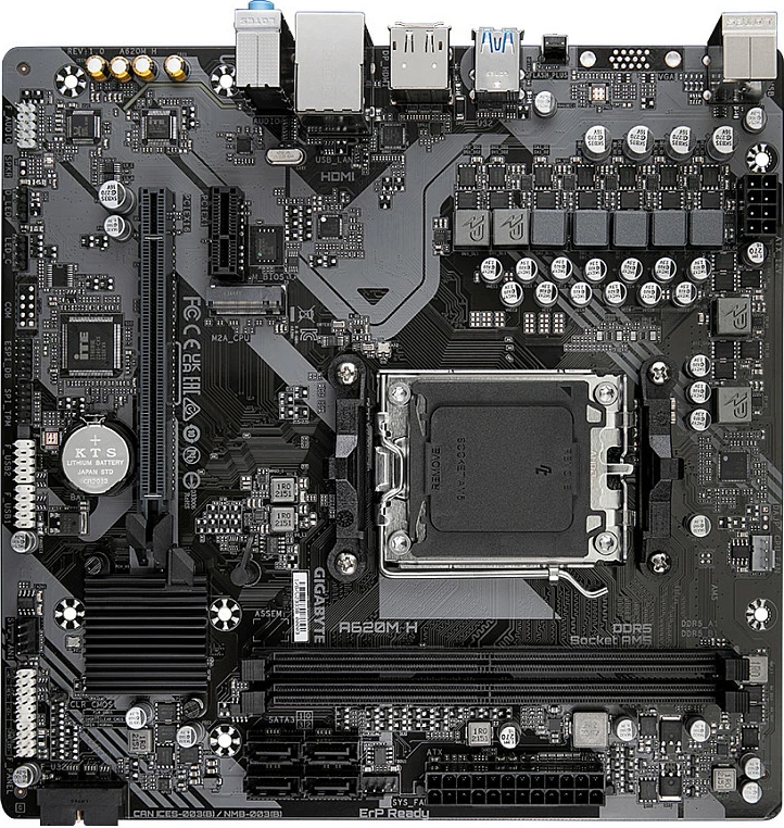 Pllakë amë Gigabyte A620M H, Socket AM5, DDR5, PCIe 4.0, HDMI, DisplayPort