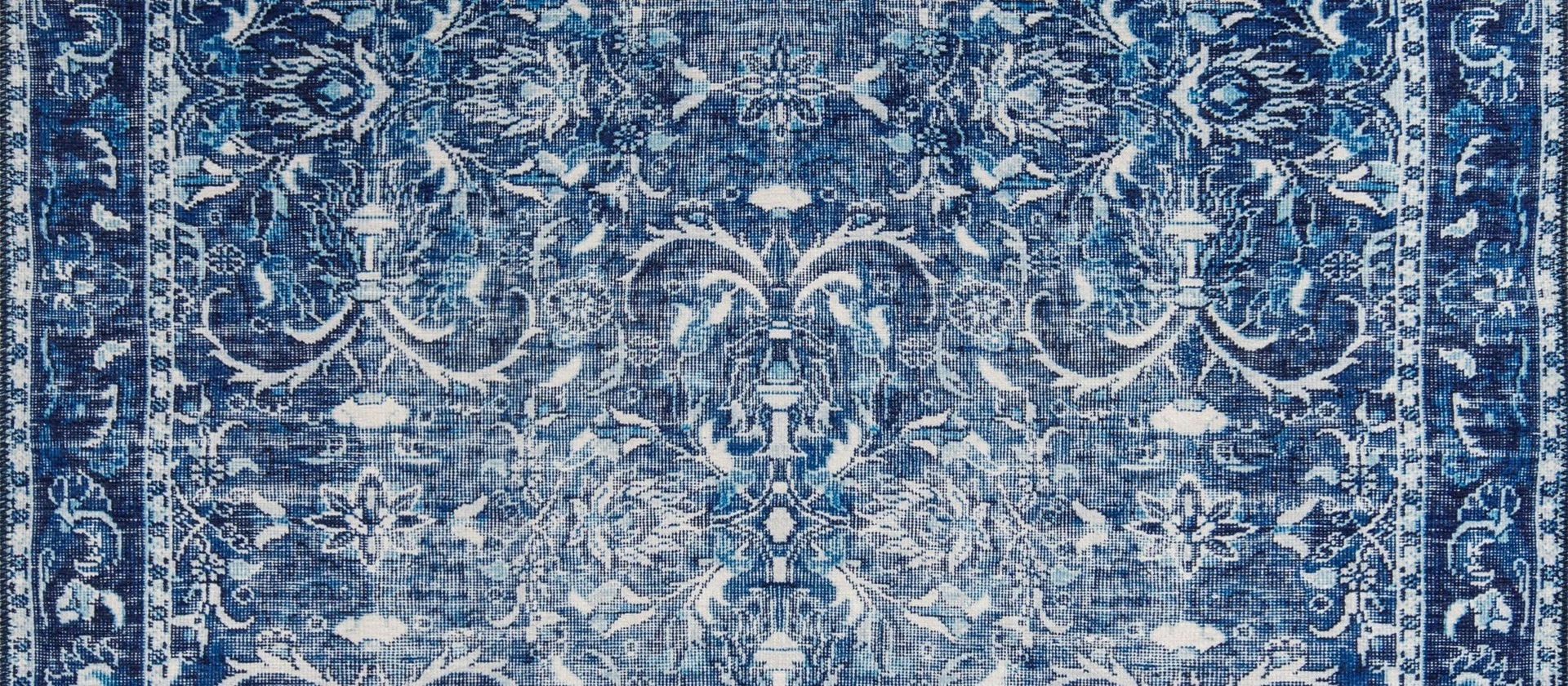 Qilim për korridor, ngjyrë blu e errët, Conceptum Hypnose Dorian Chenille, 75x150cm