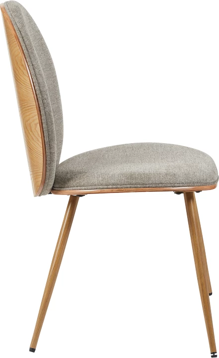 Karrige Nerezy, dru natyral, stof bezhë-kafe, 57.5x48x88cm