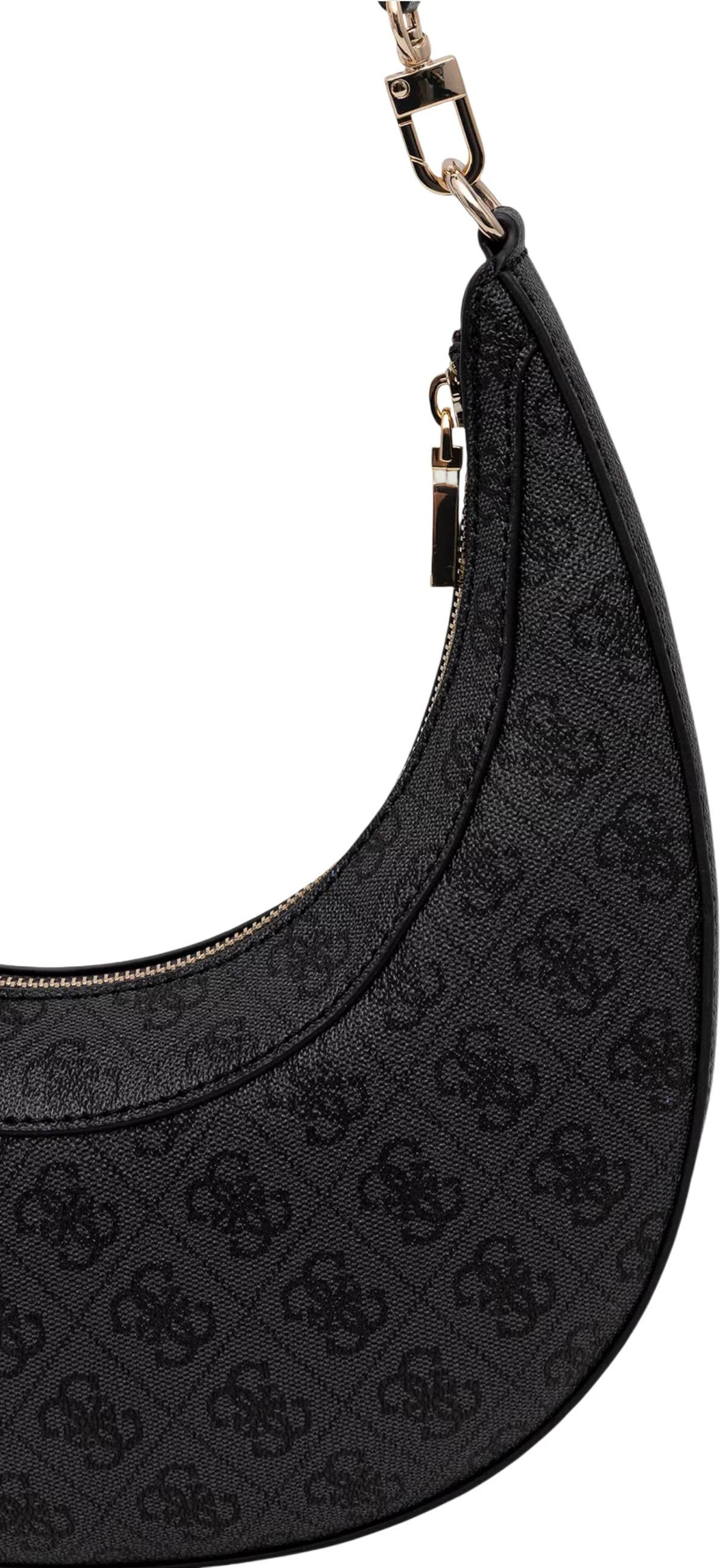 Çantë krahu Guess Coleen Logo Small SA HWSG97 49010 për femra, antracit