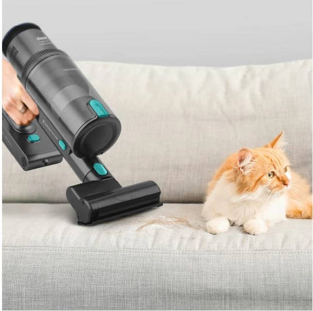 Fshesë me bateri vertikale UFESA Inspire U7 Pro Wash 500 W, 29.6 V, 55 min, me larje (wet mop), Turkiz/Gri, set me mop + mini turbo brush