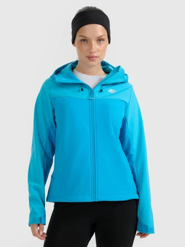 Jakne softshell për femra 4F, kaltër [Madhësia: XS]