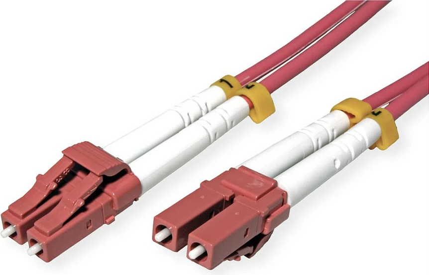 Kabllo fibre optike ROLINE 21158611, OM4, LC-LC, 2 m, full duplex, vjollcë