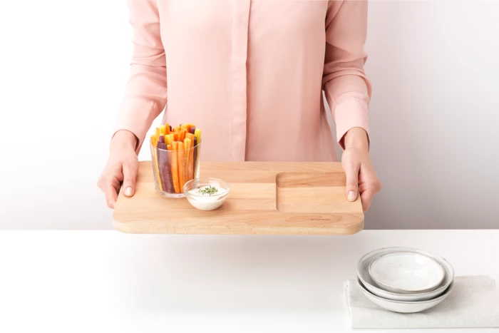 Dërrasë prerëse perime Brabantia Profile MPN 260742 40x25 cm dru ahu, natyrale