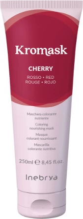 Maskë me ngjyrë për flokë Inebrya Kromask Cherry, 250 ml