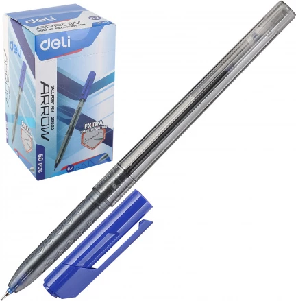 DELI KIMIK BALLPOINT ARROW Q01030 BLUE 0.7 1/50
