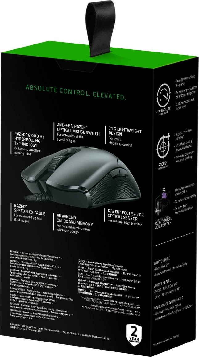 Maus Razer Viper, 20000 DPI, i zi