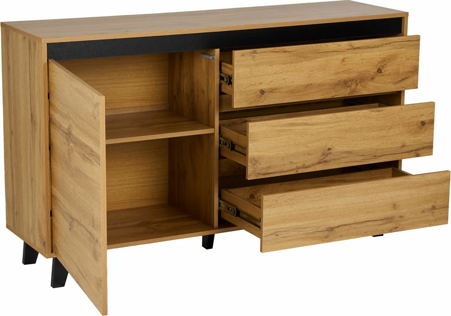 Bufe Arabica, sonoma e zezë, 138x38x83