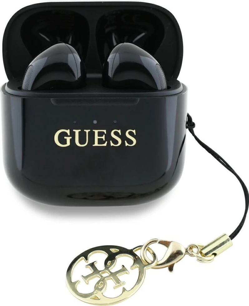 Kufje TWS Guess Glossy Effect me logo klasike & varëse, të zeza