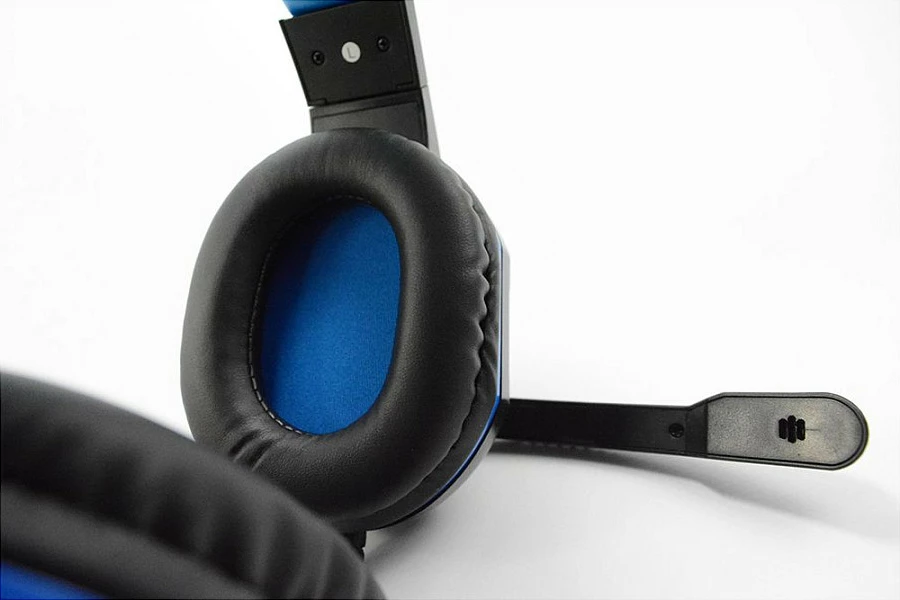 Kufje me mikrofon Steelplay HP41, me kabllo 2.4m, 3.5mm, Gaming, të zeza/blu