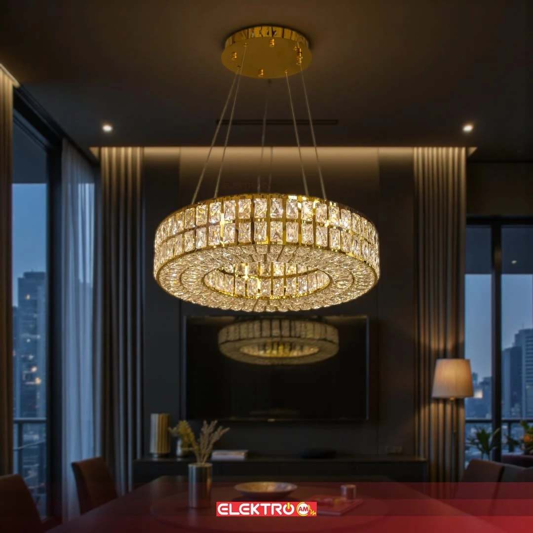 Abazhure LED Kristal i Varur 31319