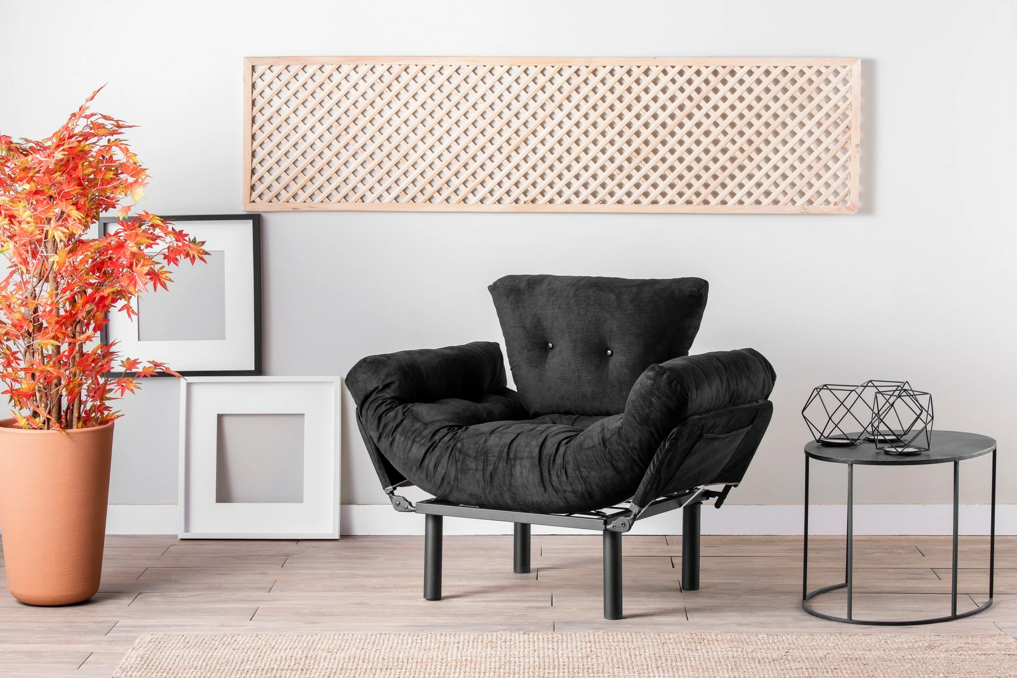 Karrige Wing Nitta, e zezë, Atelier del Sofa