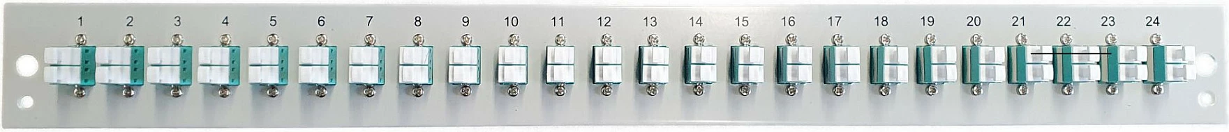 Patch panel optik EFB Elektronik, 24x LC Duplex OM3, 1U, i zi