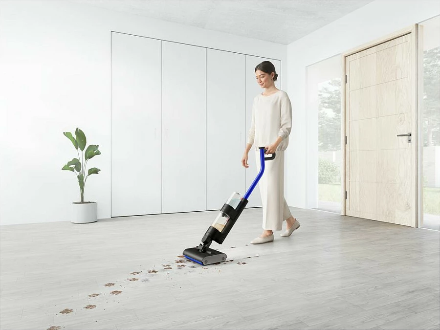 Fshesë me korrent Dyson Wash G1, Stick, Pa qese, 1 L, 0.8 L, E zezë, Blu